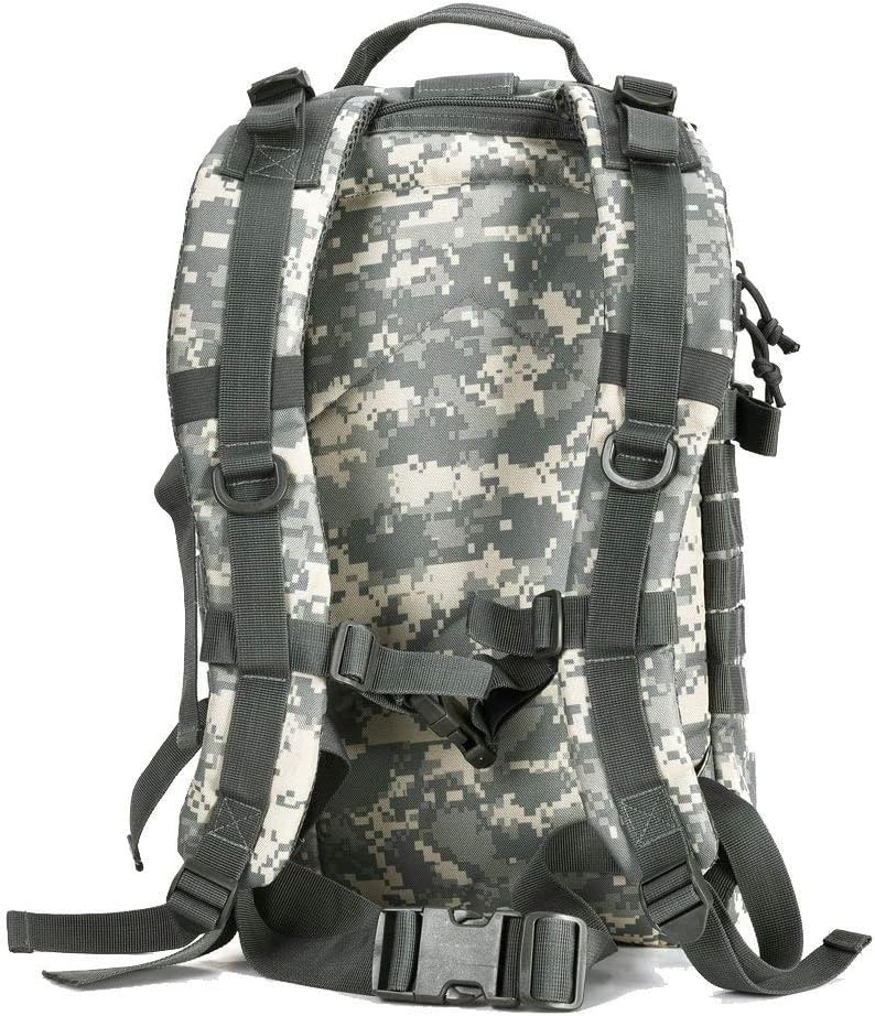 REEBOW GEAR Military Tactical Backpack for Men Large 34L Army 3 Day Assault Pack Molle Bag Backpacks (34L, Black)