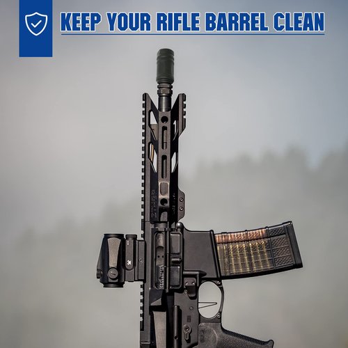 Aolamegs 50 Pack Rifle Muzzle Cover, Black Flexible Latex Rifle Barrel Cover, Perfect Gun Maintenance Accessories for Keeping Your Rifle Barrel Clean and Dry