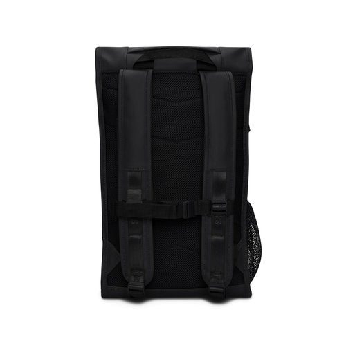 RAINS Trail Mountaineer Bag - Waterproof, Unisex, Sporty Rucksack for Work, higher education, Travel (Black)