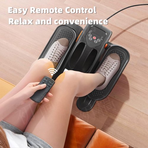 ESL Under Desk Elliptical - Portable Leg Exerciser for Seniors, Compact Seated Elliptical with Remote Control, LCD Display Electric Elliptical Trainers for Home, Ellipse Leg Exerciser as Seen on TV