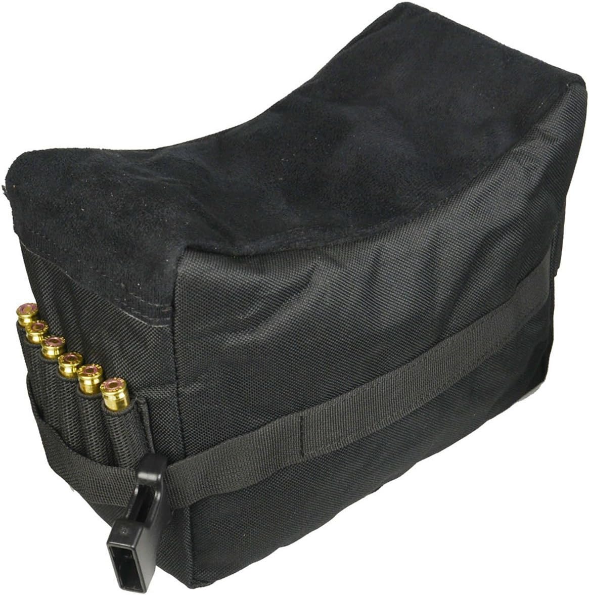 3 PC Set Bench Rest Stand Shooting Range Sand Bags Front, Rear and Elbow Rest, Black Color