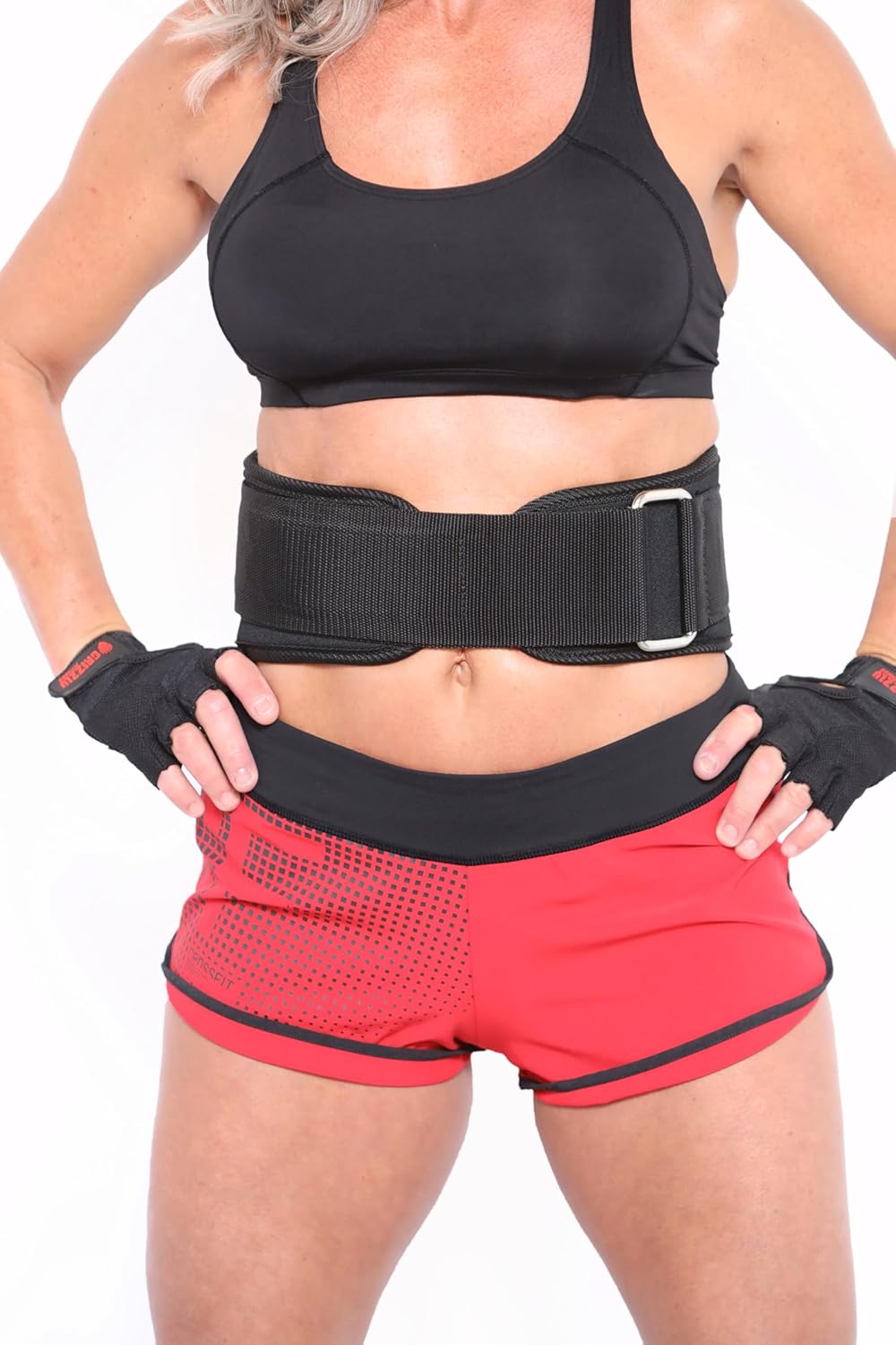 Grizzly Fitness 4" Bearhugger Nylon Weightlifting Belt | Intended for Lightweight Training | Polypropylene Sling Fabric With Military Web | Hook & Loop Closure | Roller Buckle