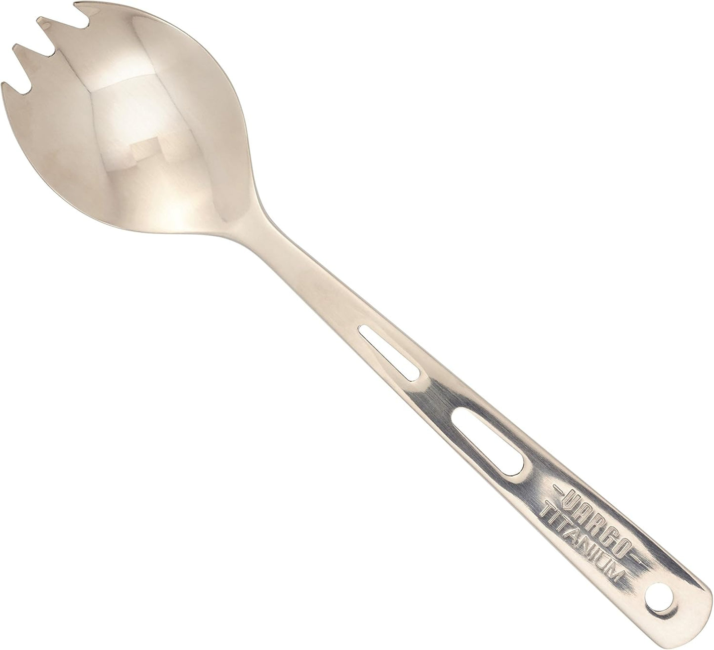 Vargo Titanium Spork - Lightweight and Durable Camping and Backpacking Utensil (Yellow)