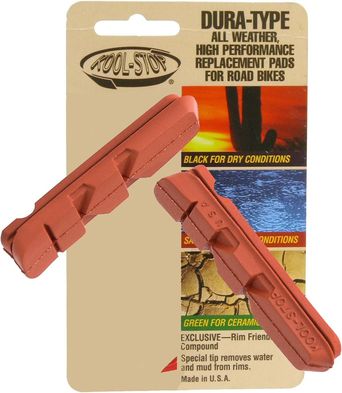 Kool Stop Bicycle Brake Pads (Dura-Ace/Ultegra, Salmon)