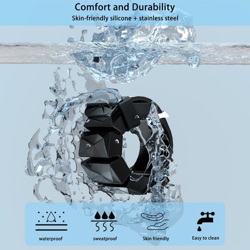 Wrist Weights for Women,Strong Arm Weights Set of 2(1Lbs Each),Skin friendly material,Adjustable size and weight,for Pilates,Running, Yoga,Swimming, Barre, Gym (Black)