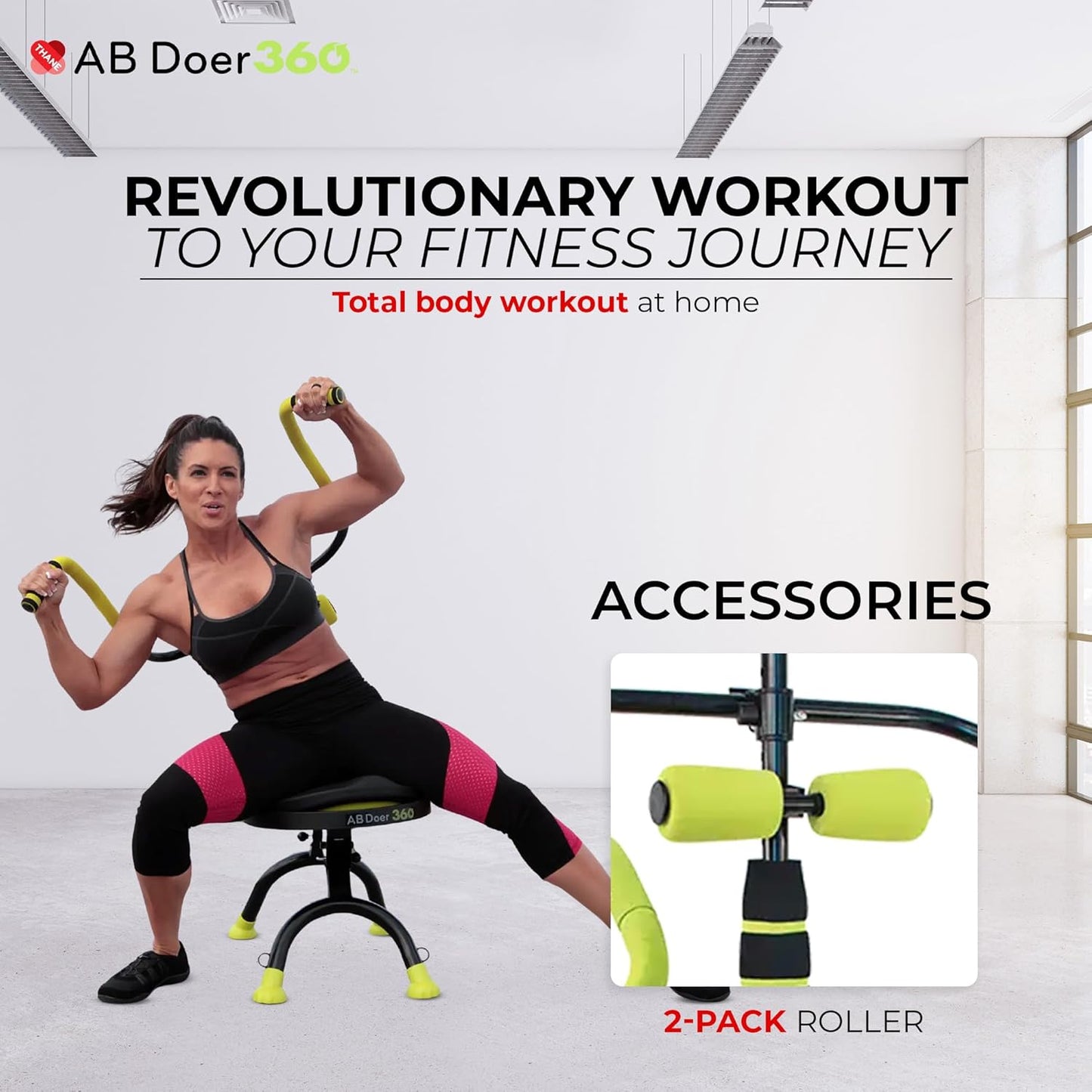 Ab Fitness Machine System Provides An Abdonimal And Muscle Activating Workout with Aerobics to Burn Calories and Workout