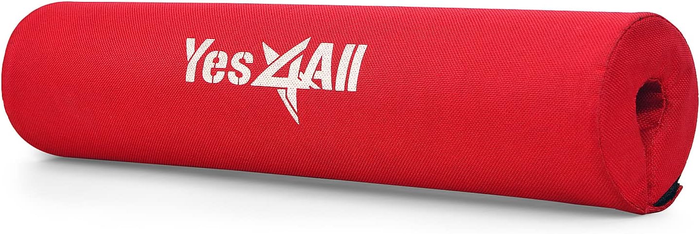 Yes4All Barbell Thick Foam Nylon Pad, Neck Shoulder Protective Pad For Lunges, Squats And Hip Thrust Fit Standard Olympic Bar