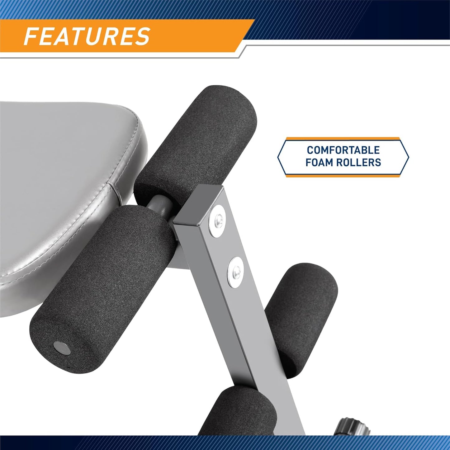 Marcy Utility Slant Board Exercise Bench for Strength Training and Home Gym Workouts