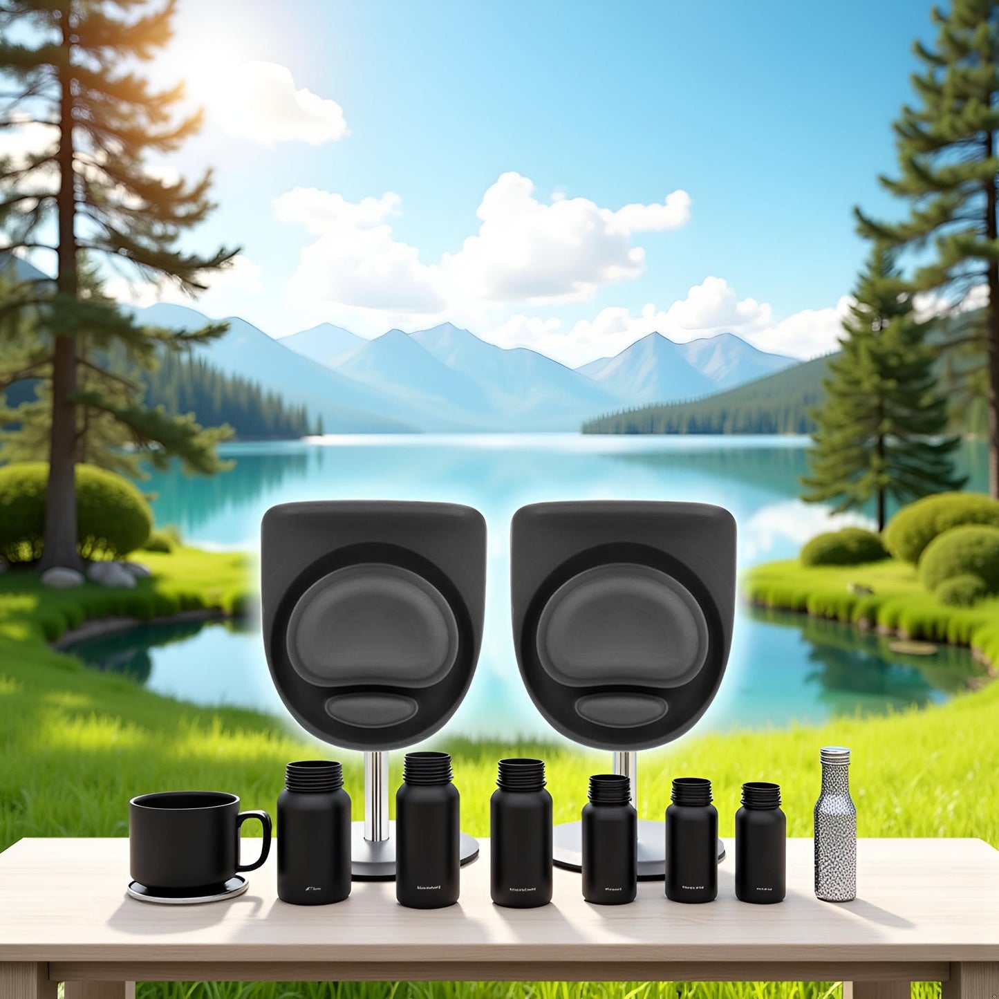 2Pcs Black Water Bottles Top Lid Replace For Owala 19/24/32/40oz Bottle Leak Proof Silicone Stopper Water Cup Sealing Water Bottle Parts, Sports and Outdoor Recreation Accessories