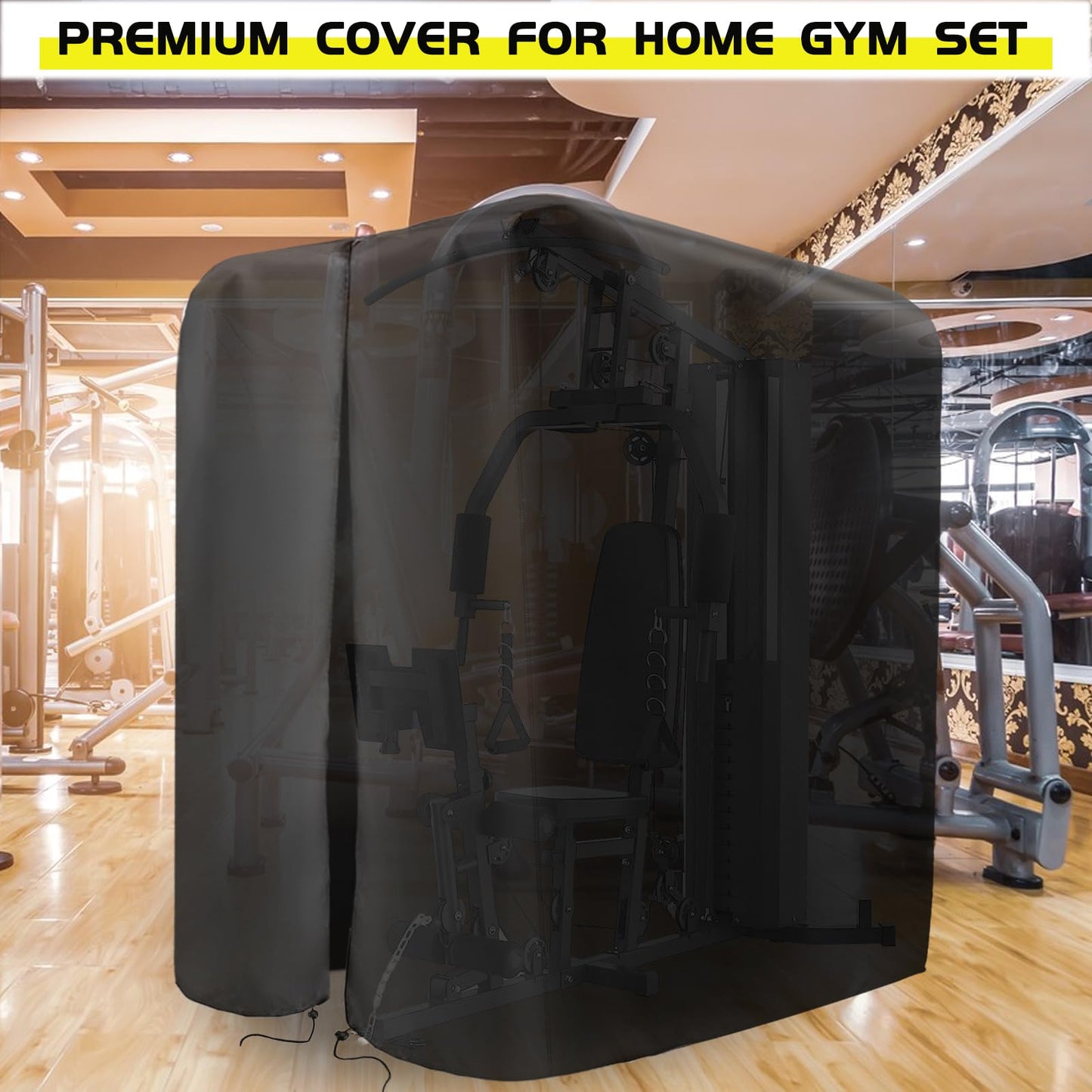 Guisong Protective Cover for Home Gym Set, Waterproof& Dustproof Cover for Gym Station/Home Excersize Equipment Set-Indoor or Outdoor