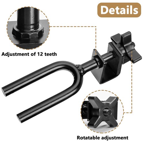 codree Tree Stand Bow Holder - 12 Teeth Adjustable Hunting Bow Holder - Easy Installation Treestand Bow Rest for Outdoor Hunting Archery Gear Accessory