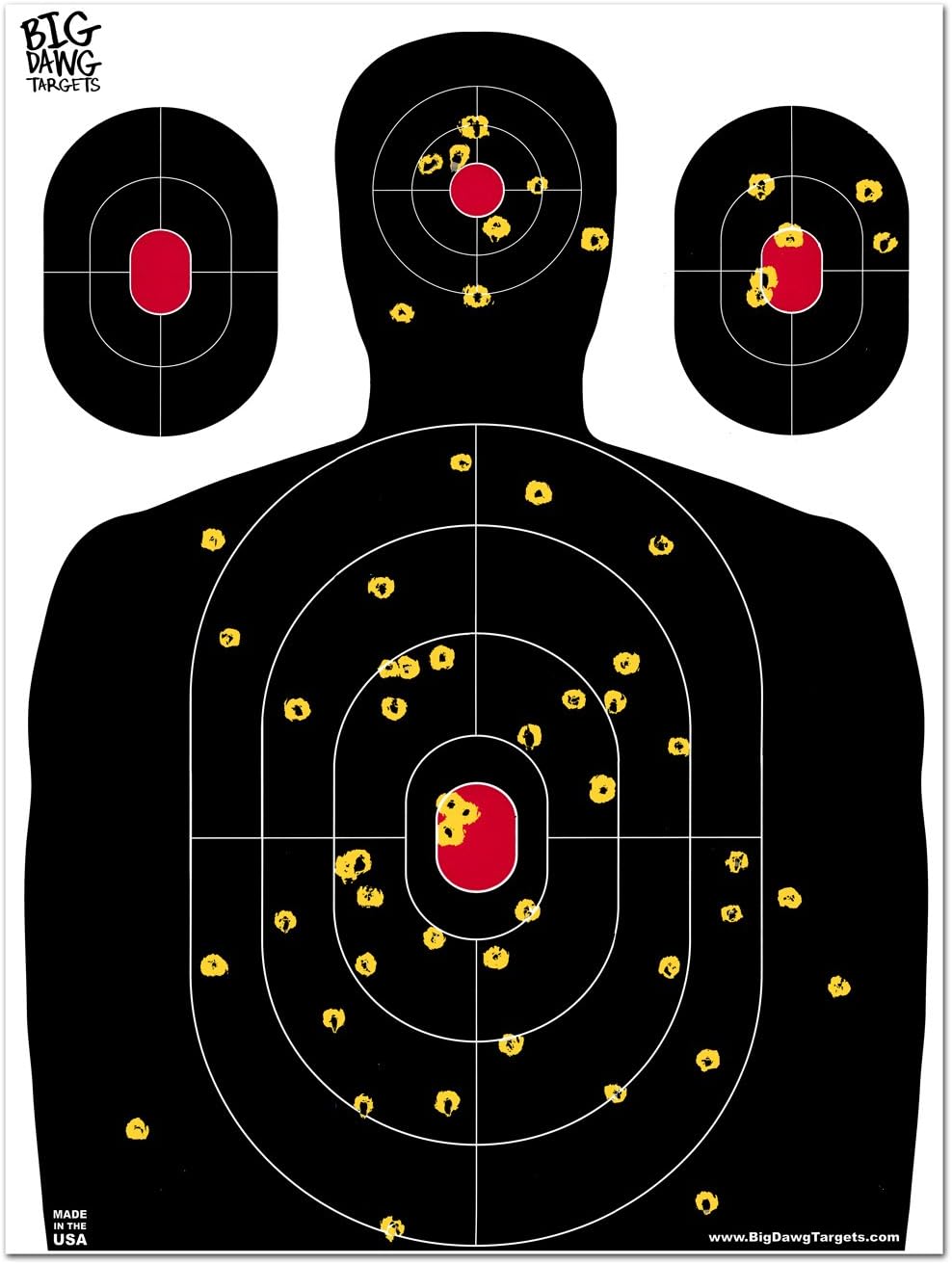 18 X 24 Inch Silhouette Reactive Splatter Shooting Target