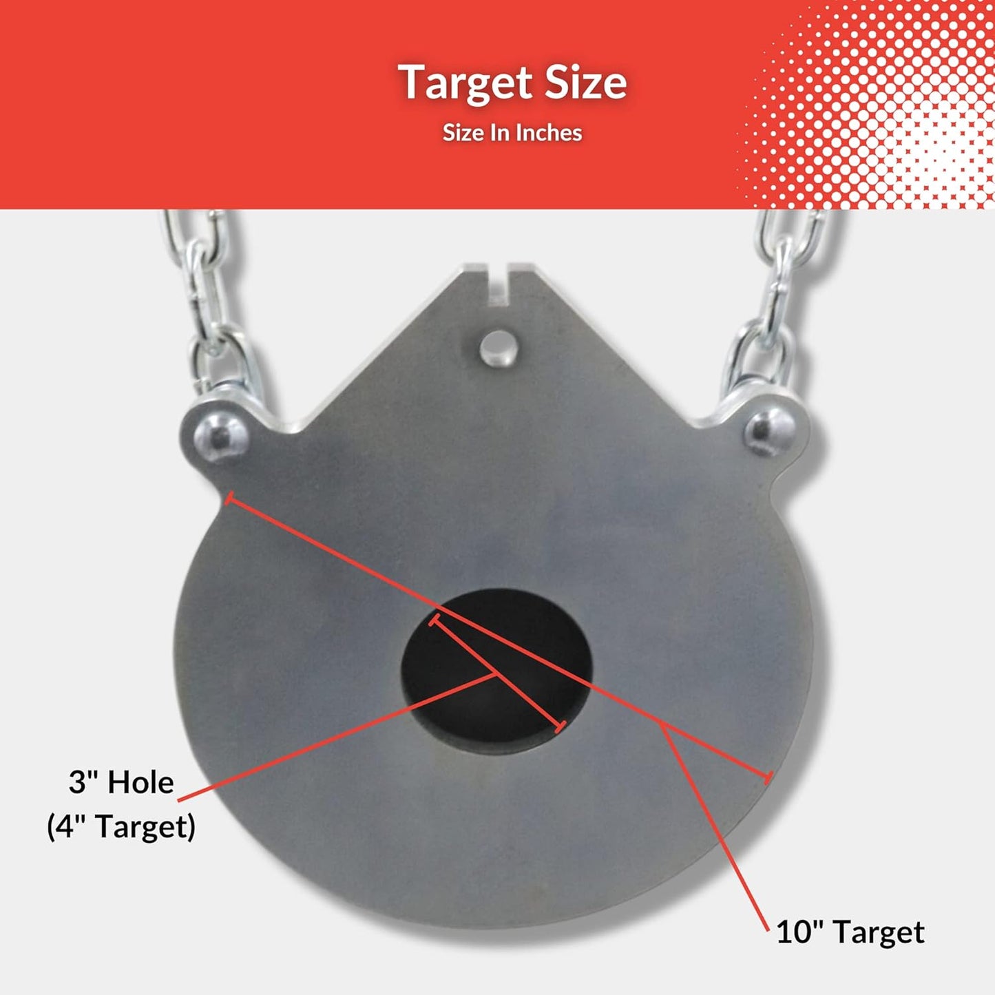 Bullseye Steel Gong Shooting Targets -