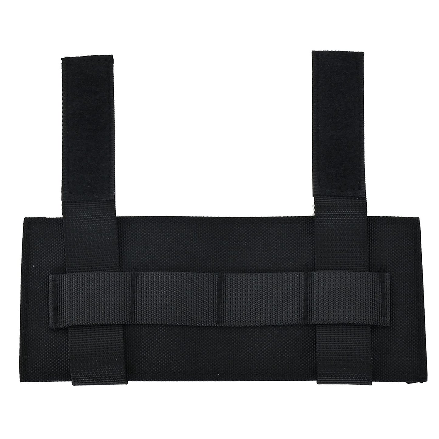 Molle Patch Panel Hook&Loop Adapter Panel for DIY Patch Badges Tactical Molle Hook and Loop Panel Molle Panel for Badges and Insignia Patches 7''x3.4'‘ 2Pack (Black)
