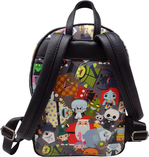 Loungefly Nightmare Before Christmas NBC Chibi Character Mini Backpack (One Size, Multi)