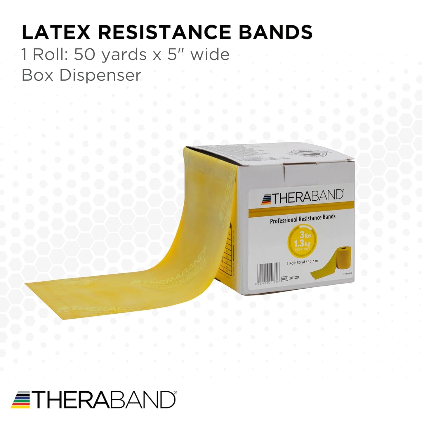 THERABAND Resistance Band, Green, Heavy, 50-Yard Roll, Latex Elastic Band for Exercise, Stretching, Physical Therapy, Yoga, Pilates, Home Workouts, Cut-to-Length, Color-Coded Levels