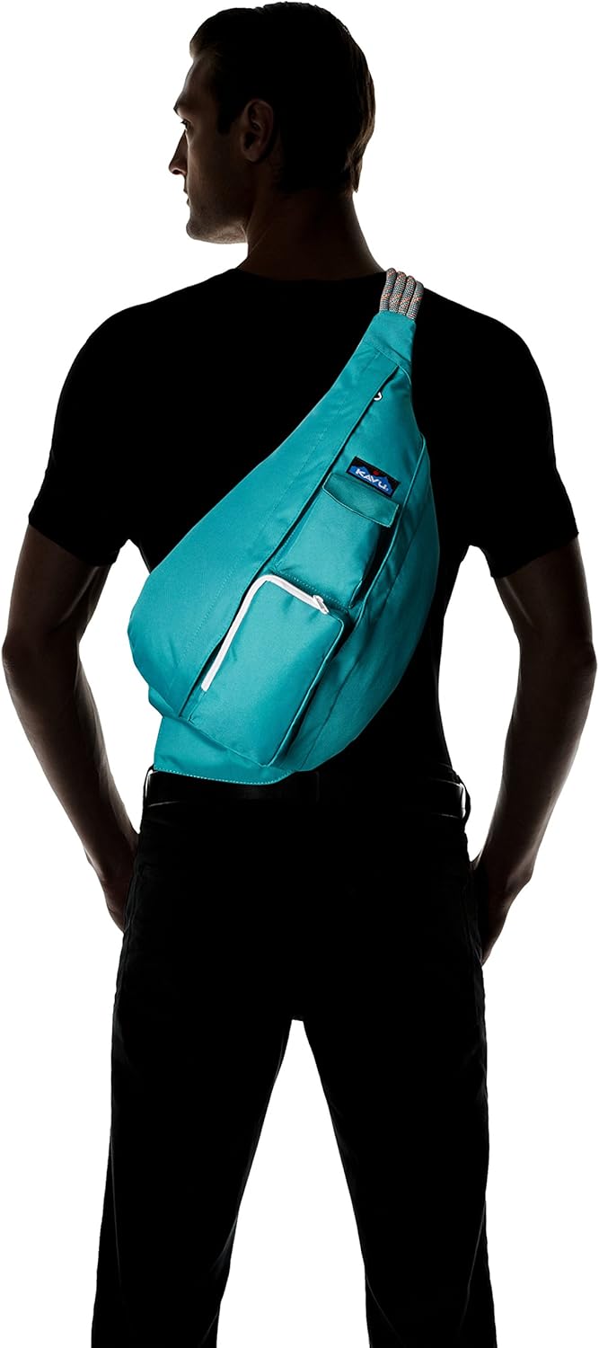 KAVU Keepalong Semi Padded Sling Canvas Rope Crossbody Bag