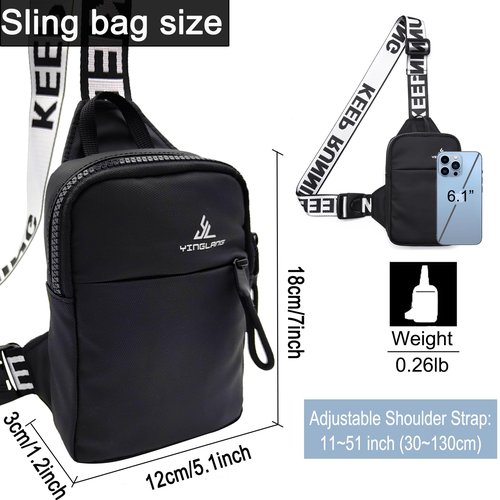 Mini Sling Bag for Women Men Small Crossbody Bag Shoulder Backpack Casual Phone Chest Bag Travel Personal Pocket Bag