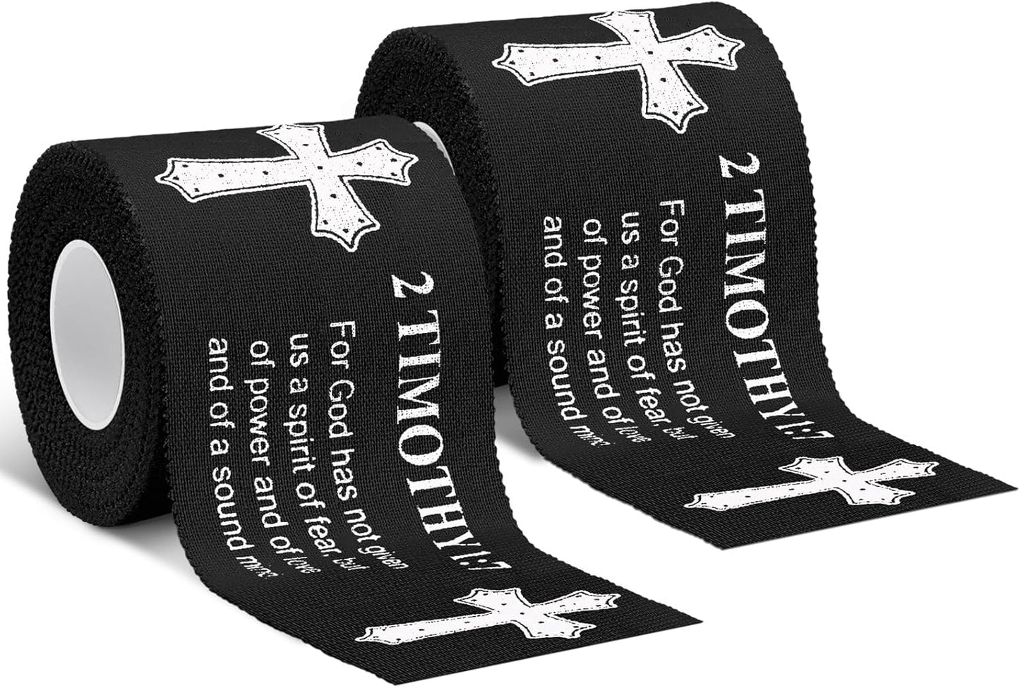 Christian Athletic Tape | 2 Pcs Cotton Sports Wrap 2in x 23ft | White