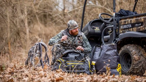 Hunters Specialties Scent-A-Way Scent-Safe 45L Duffel Bag with Zipper Pockets - Hunting Scent Proof Bag for Hunting Accessories & Equipment, 22" x 12" x 10"