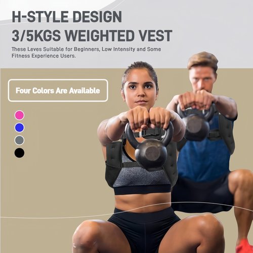 Stepfowarder Weighted Vest, 6Lbs/12Lbs Weight Vest with Reflective Stripe for Training Workout, Running, Fitness, Jogging, Cardio, Walking (12.0Lbs - Blue)