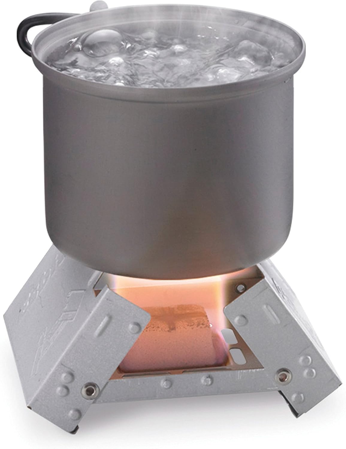 Esbit Ultralight Folding Pocket Stove Bundle with Extra Fuel Includes Thirty 14g Solid Fuel Tablets