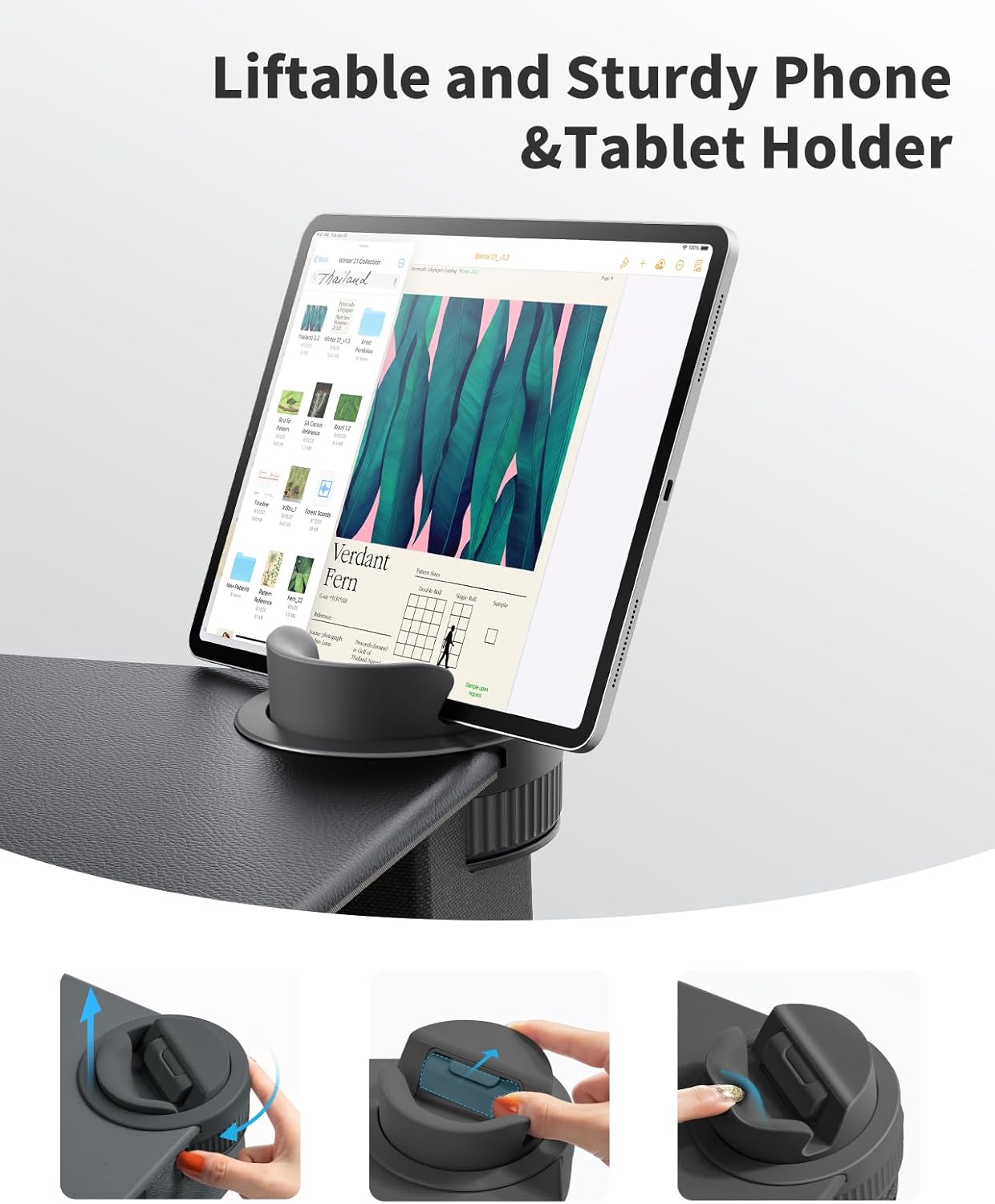 SAIJI Laptop Lap Desk, Portable Laptop Desk for Bed - Fits Up to 17" Laptops & MacBook,Lightweight Lap Tray Table with Storage Drawer, Lap Desk with Cushion, Lap Stand for Bed & Couch