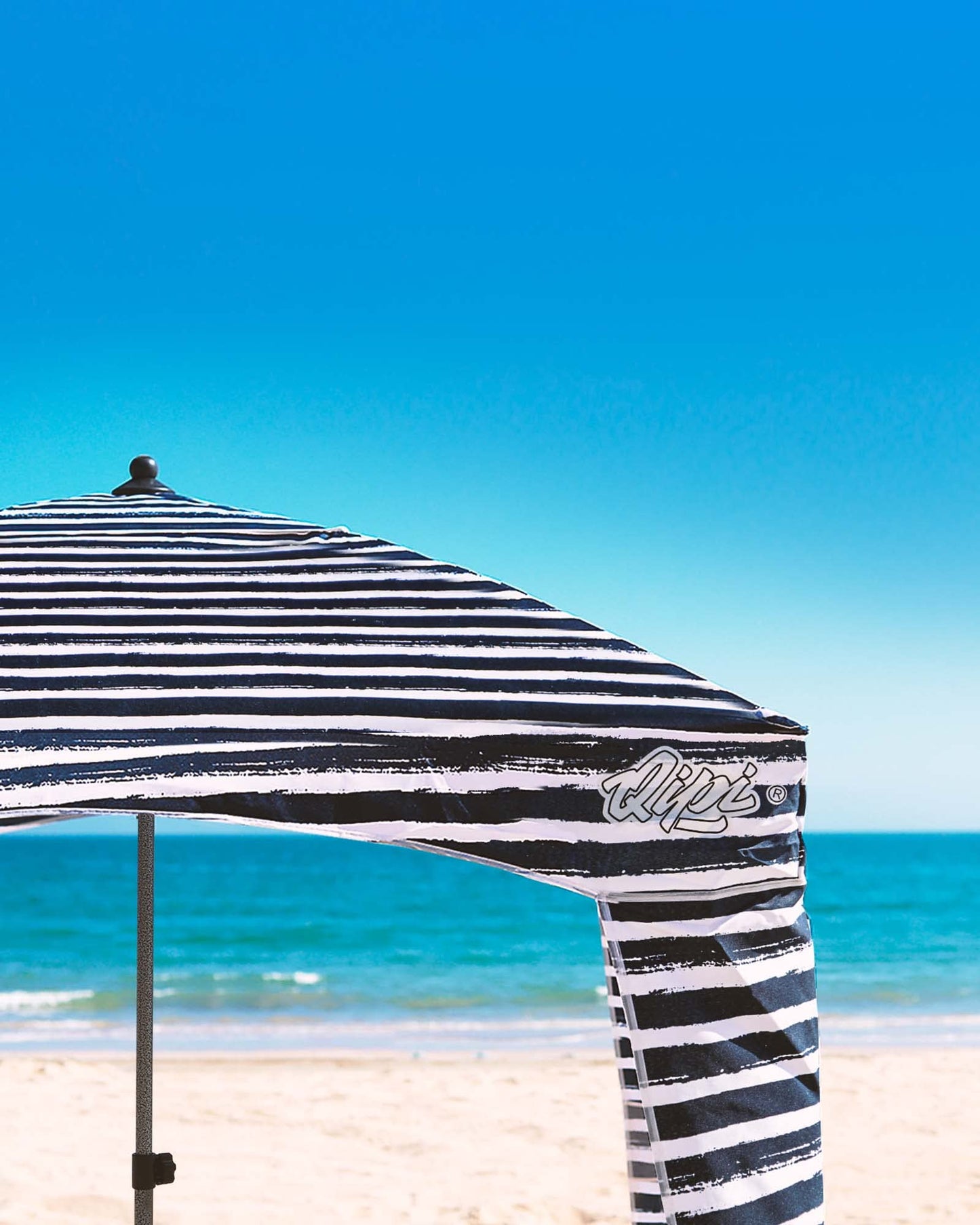Qipi Beach Cabana - Easy to Set Up Canopy, Waterproof, Portable 6' x 6' Beach Shelter, Included Side Wall, Shade with UPF 50+ UV Protection for Kids, Family & Friends