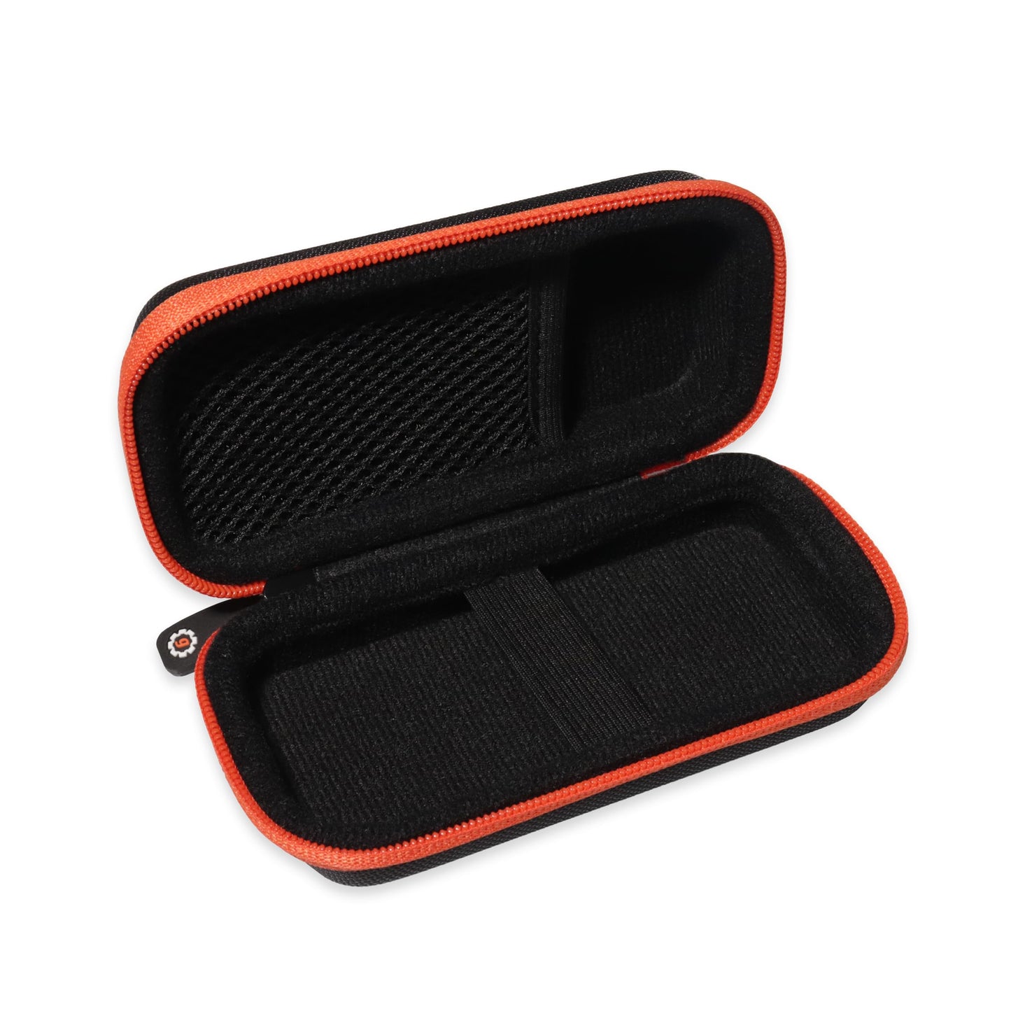 GETGEAR Weather Meter Case for Kestrel Weather Meter Compatible with Kestrel Elite, 5700/ 5700X, 5200, 5100, 5500, 2700, 3500, 3000, 3550, 2500, 1000 (Black with Orange Zipper)