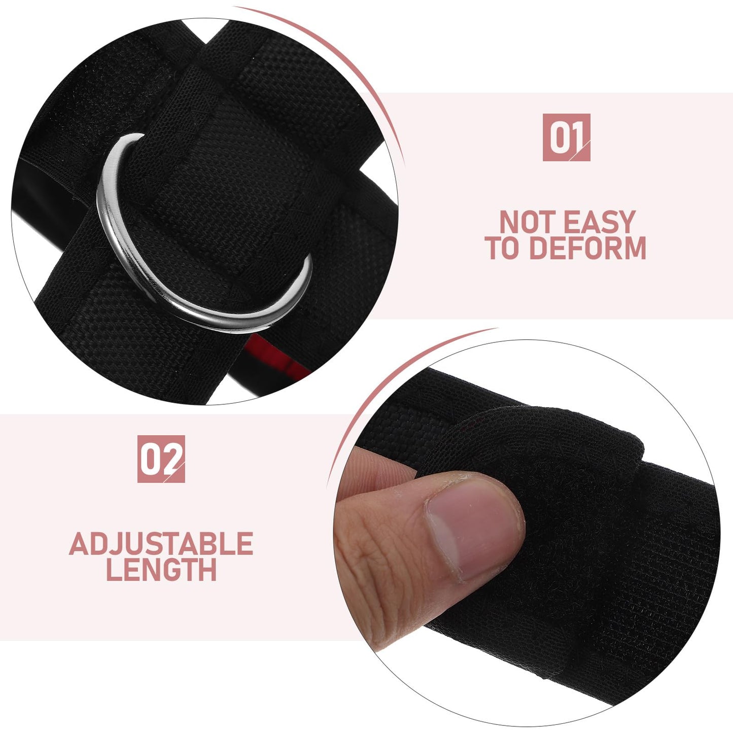 Kisangel Neck Harness Adjustable Neck Training Strap Heavy Duty Weight Lifting Strap Exerciser Strength Training Fitness Equipment