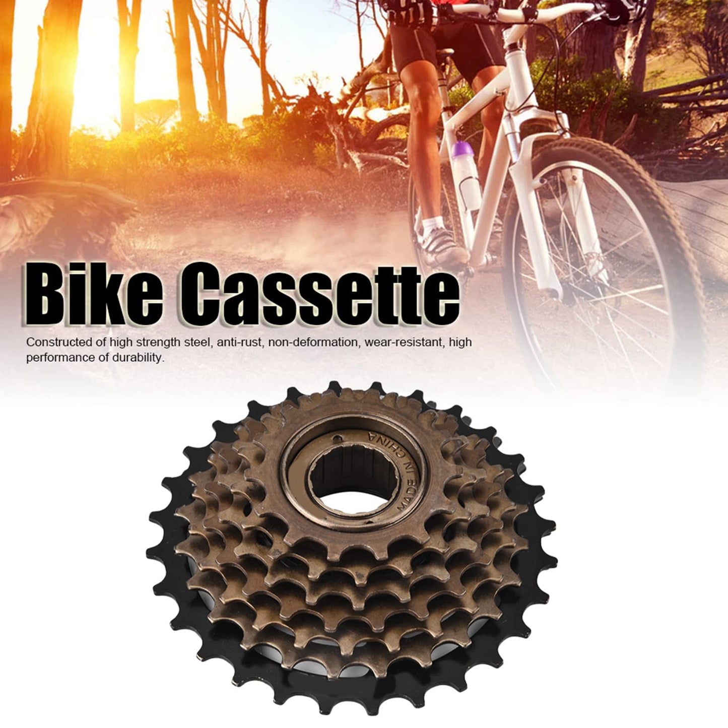 7 Speed Freewheel Stainless Steel Freewheel Cassette Sprocket for Mountain