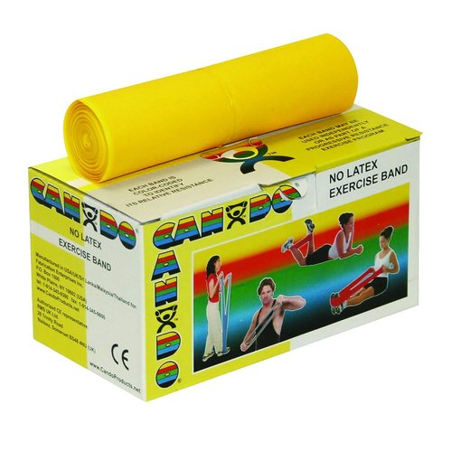 Latex-Free Exercise Band - CanDo 50yd Green Medium Resistance for Workouts