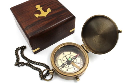 I Am Your Anchor, Faithful, Strength Engraved Compass – Son Birthday Gifts, Graduation Day Gifts, Confirmation Gifts, Baptism Gift, Stocking Stuffer for Son