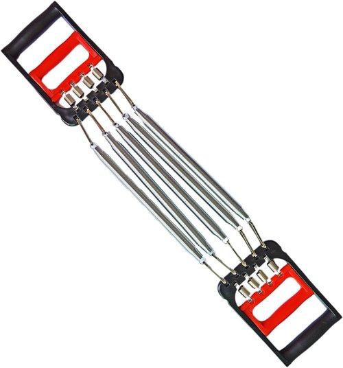 Ihuniu Chest Expander | Hand Gripper Arm Pull Bar Arm Muscle Chest Exerciser for Men with 5 Springs