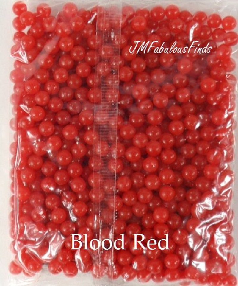 Dollaritem UKARMS 0.12g 6mm Airsoft BBS, (Blood Red, 1xBag)