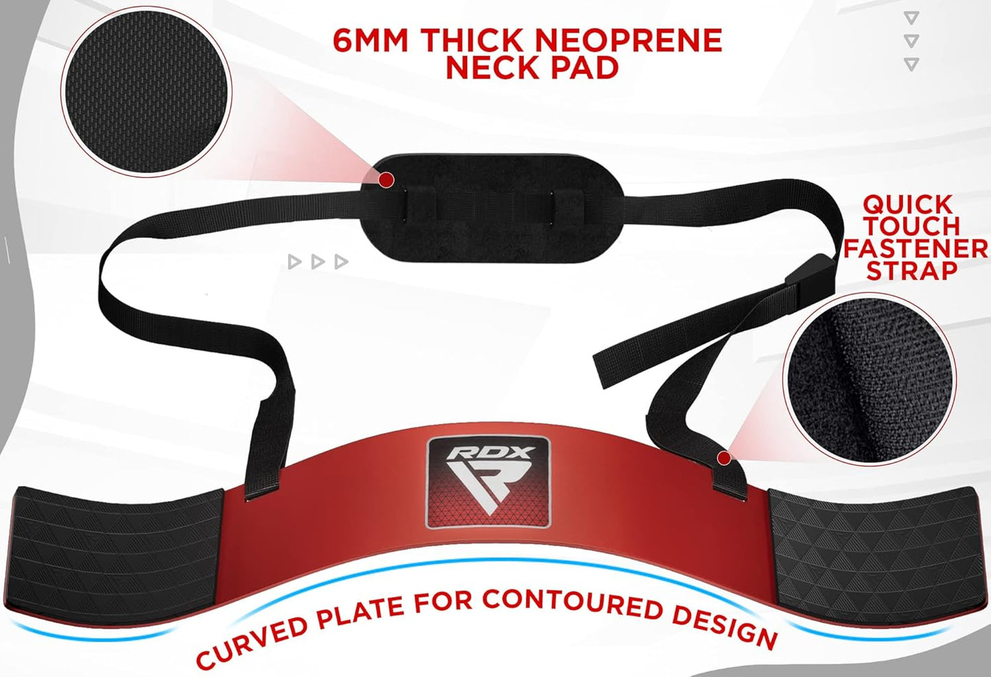 RDX Arm Blaster Biceps Triceps, 23” Aluminum Fitness Curl Support Isolator, Weightlifting Muscle Gains Big Arms Extension Builder, Adjustable 42” Strap, 6MM Neck Pad, Curved Design, Thick Padding