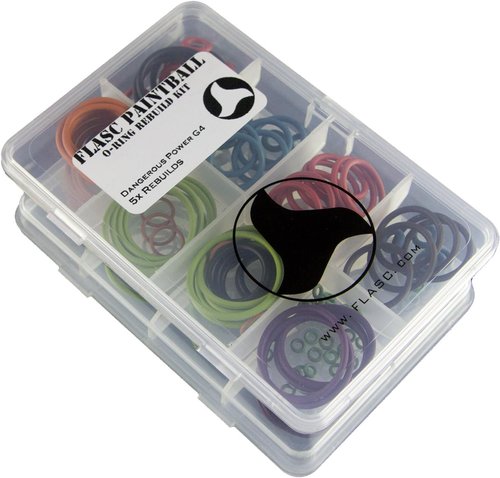 Dangerous Power G4 5X Color Coded Paintball o-Ring Rebuild kit