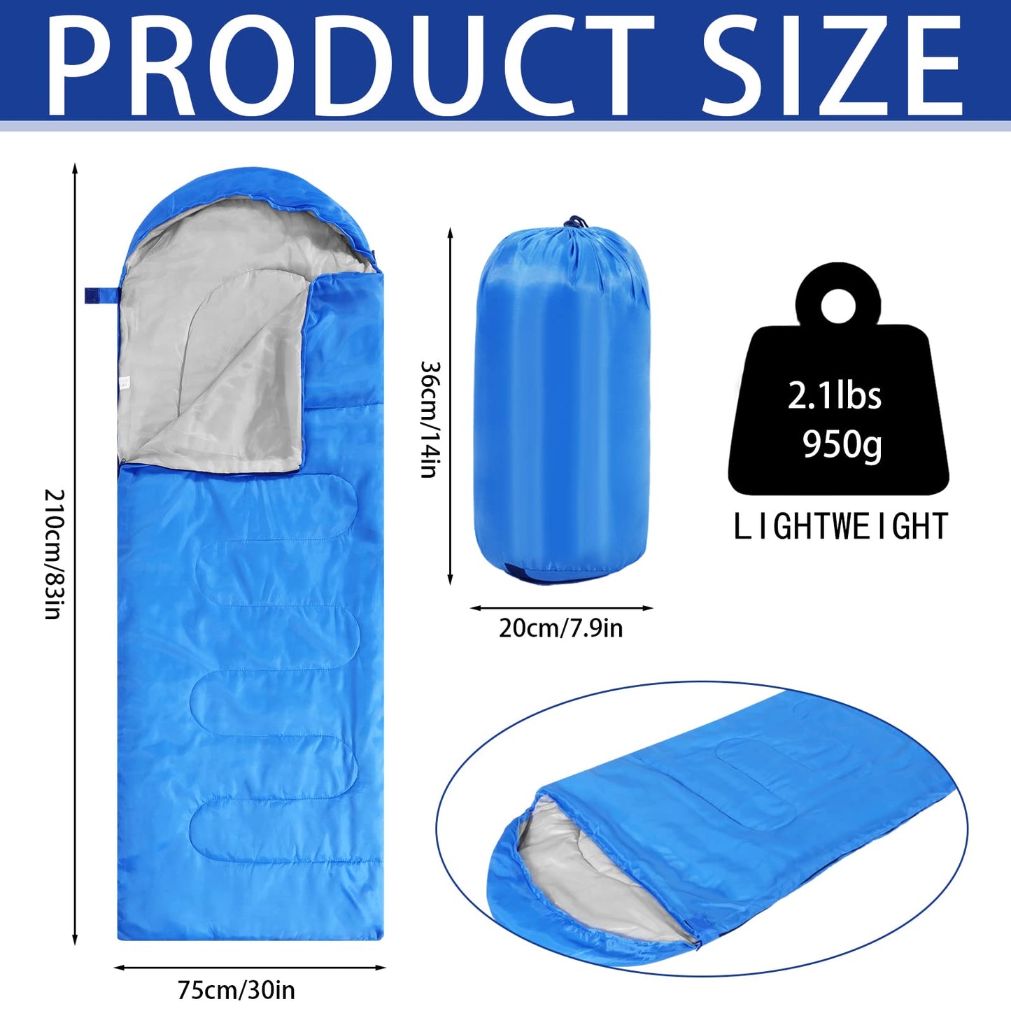 Junkin 12 Pcs Camping Sleeping Bag Bulk for Homeless 4 Seasons Cold Warm Weather Sleeping Bags Waterproof Lightweight with Compression Bag Camping Gear Equipment for Adults Backpacking Hiking