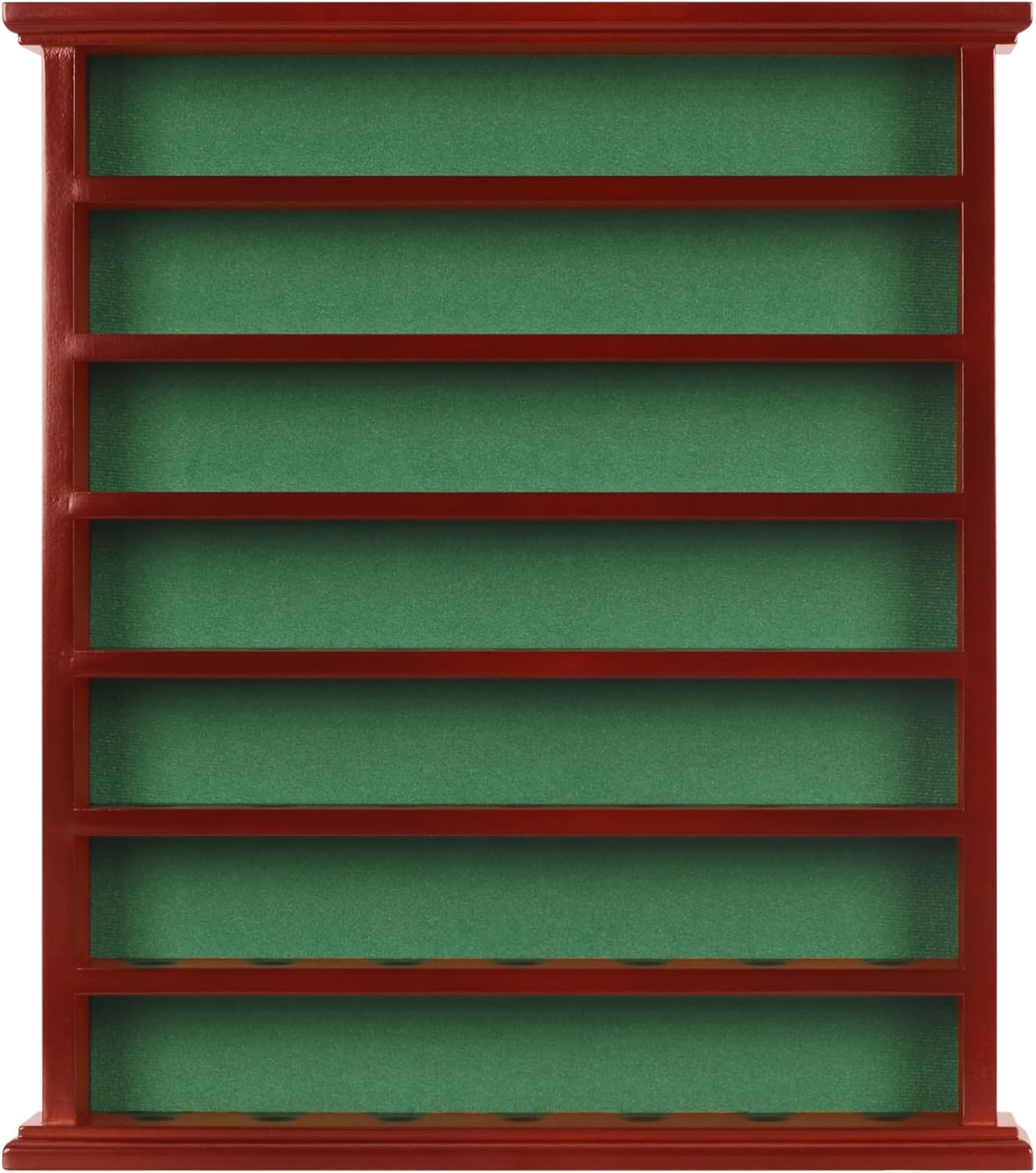 Golf Ball Display Case Cabinet Rack - 49-Ball Holder with Open Design, Black Finish