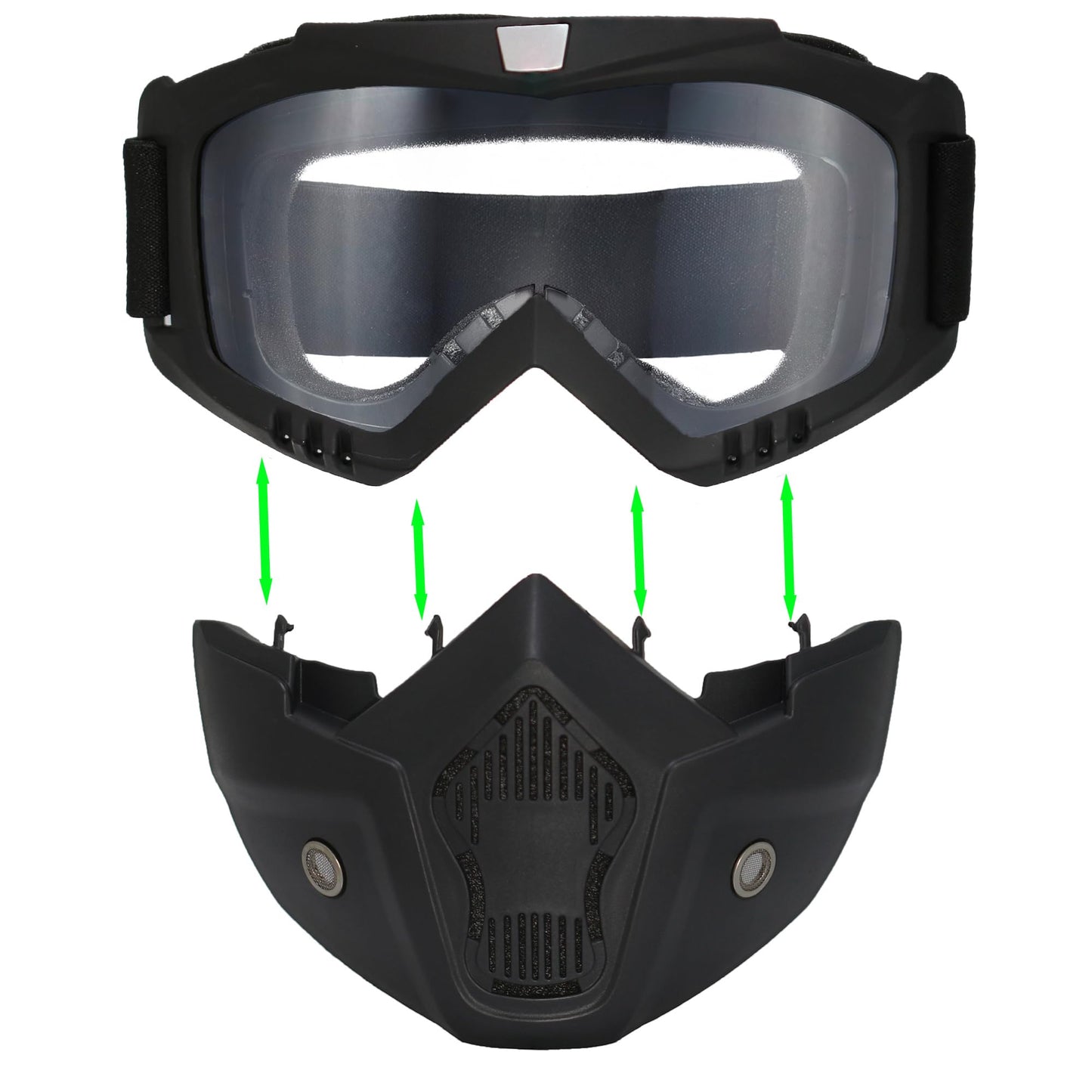 2 Pieces Paintball Mask Anti Fog,Airsoft Helmet and Mask Full Face,Tactical Mask for Men,Airsoft Goggles Ballistic Goggles Tactical Goggles,for Skiing Paintball Shooting Cycling Fishing