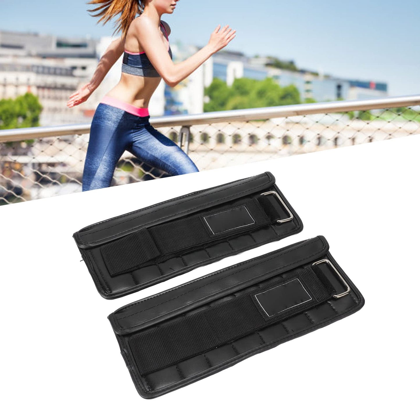 1Pair 1‑3kg Adjustable Ankle Weights Wrist Straps, Wrist Weights Sandbag for Men Women Arm Fitness Exercise Training