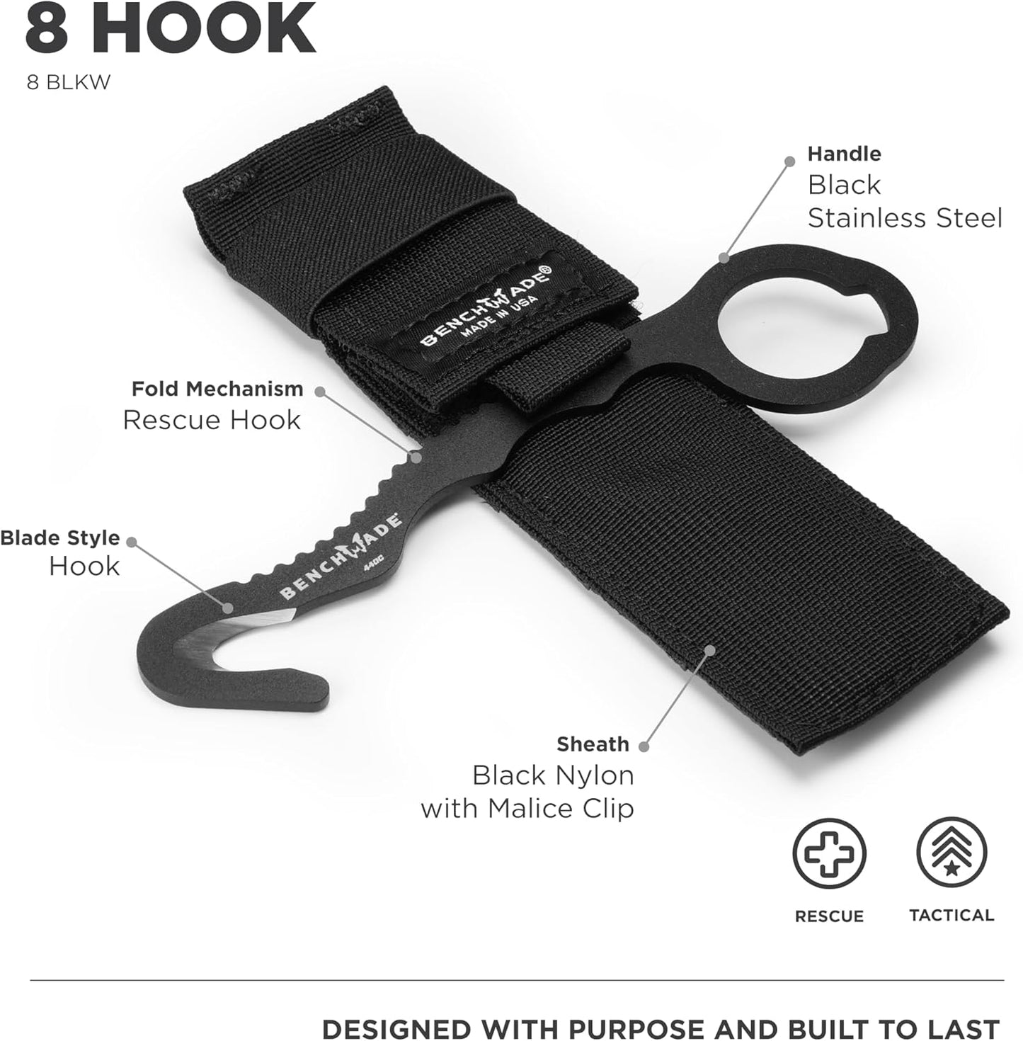 Benchmade - BLKW Hook Safety Cutter