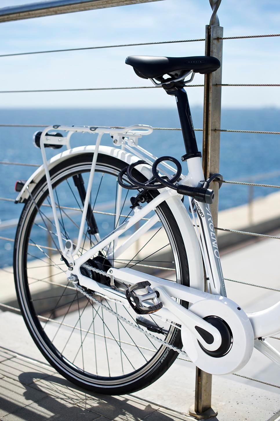 ABUS 6 Series Key Coil Cable Lock, Black, 185cm/12mm