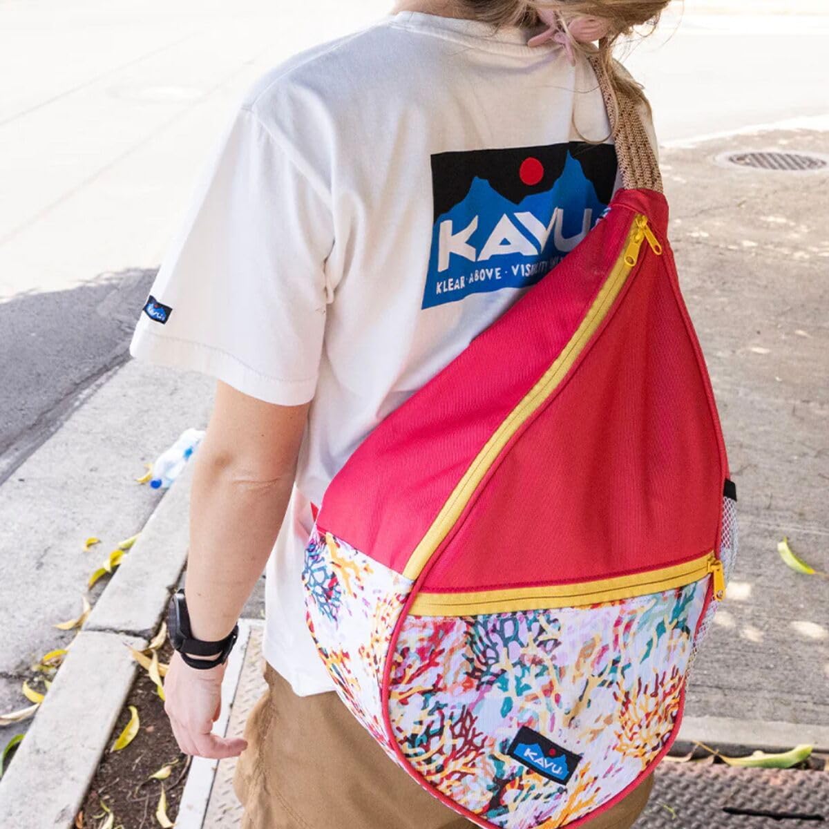 KAVU Paxton Pack Backpack Rope Sling Bag - Jet Black