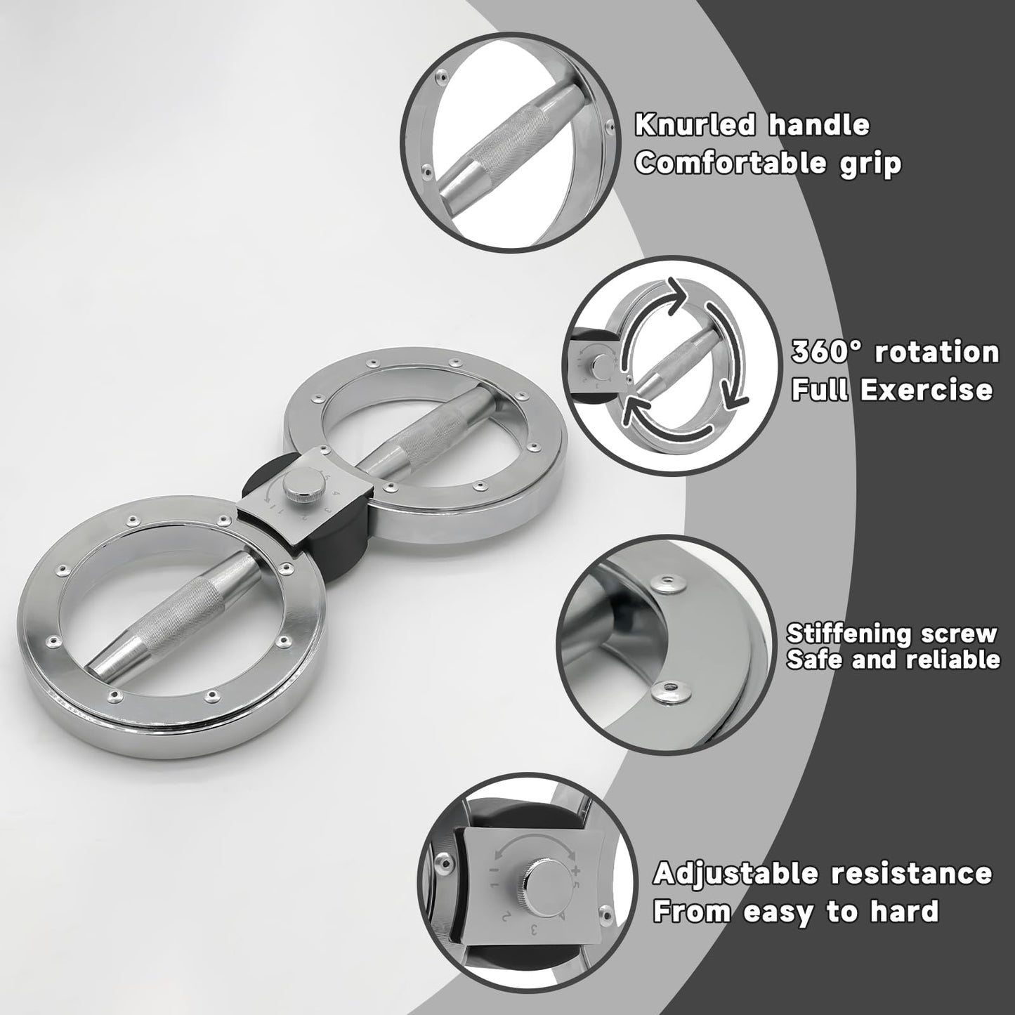 JOBUR Burn Machine 10 Pounds Multifunctional Spinning Burn Rotator Machine Resistance Adjustable Arm Exercisr Gripster Forearm Trainer 360 Degree Rotatable Home Gym Arm and Shoulder Strength Trainer