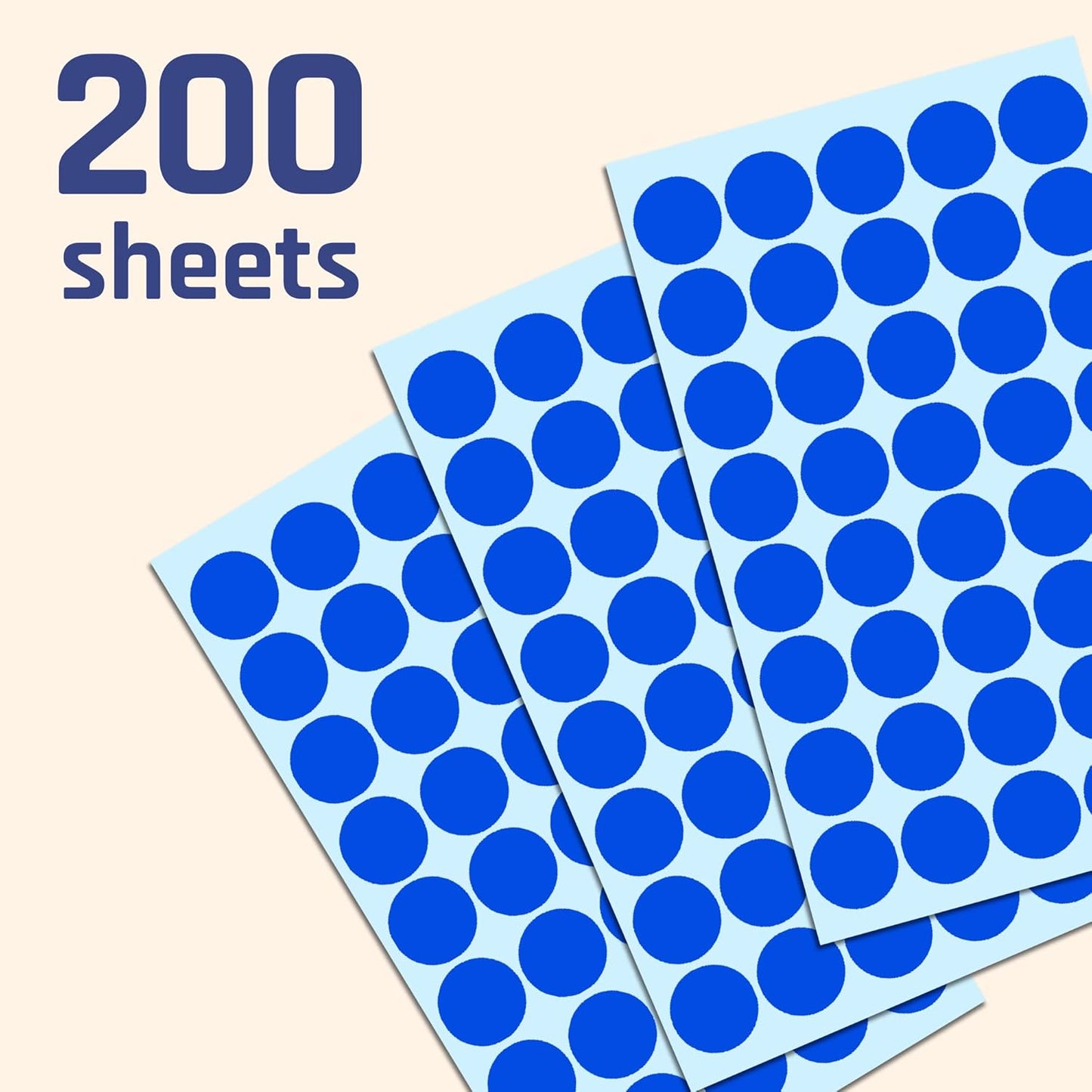 2000 Pack, 3/4" Round Dot Stickers Circle Labels - Red