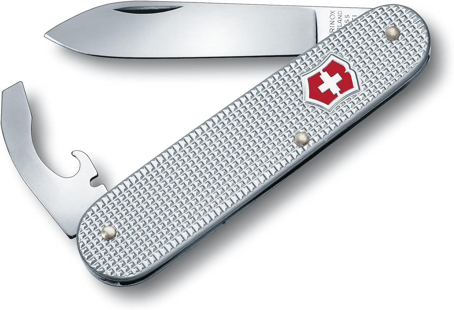 Victorinox Bantam Alox Swiss Army Knife, 5 Function Swiss Made Pocket Knife with Large Blade, Screwdriver and Bottle Opener – Silver