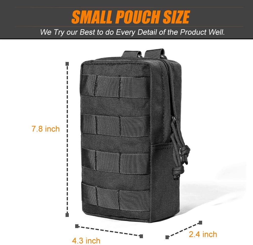 Upgraded Tactical Water Bottle Holder | Molle Pouch for Travel & Hydration
