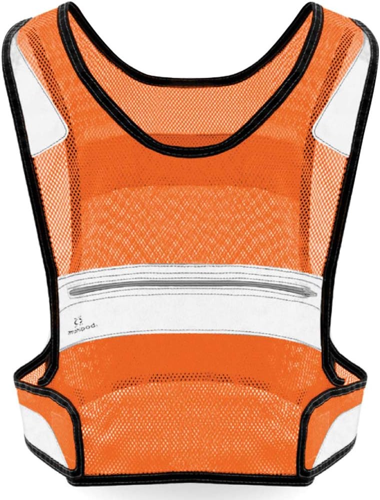 Amphipod Full Visibility Reflective Vest, Blaze Orange, S/M