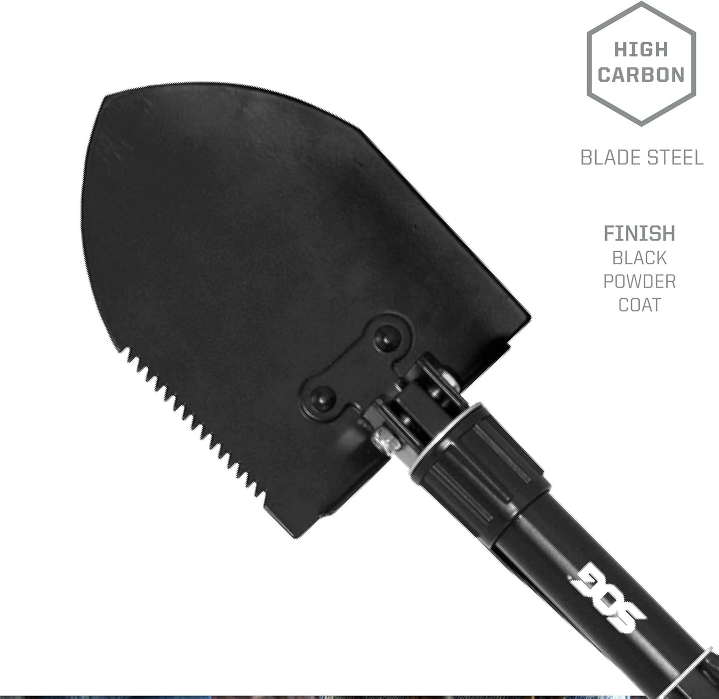 Survival Hawk Tactical Hatchet - Multi-Purpose Outdoor Tool with Fire Starter & Paracord Handle (SK1001-CP), Black